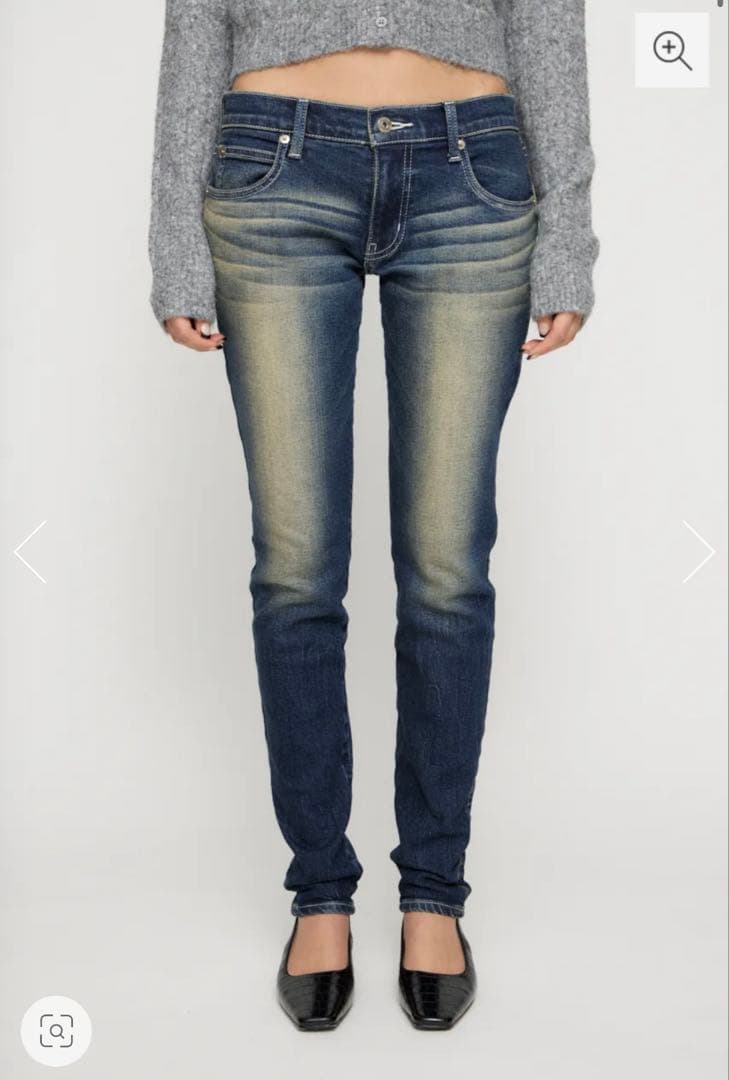 laguagem CLASSIC LOW WAIST SKINNY デニム