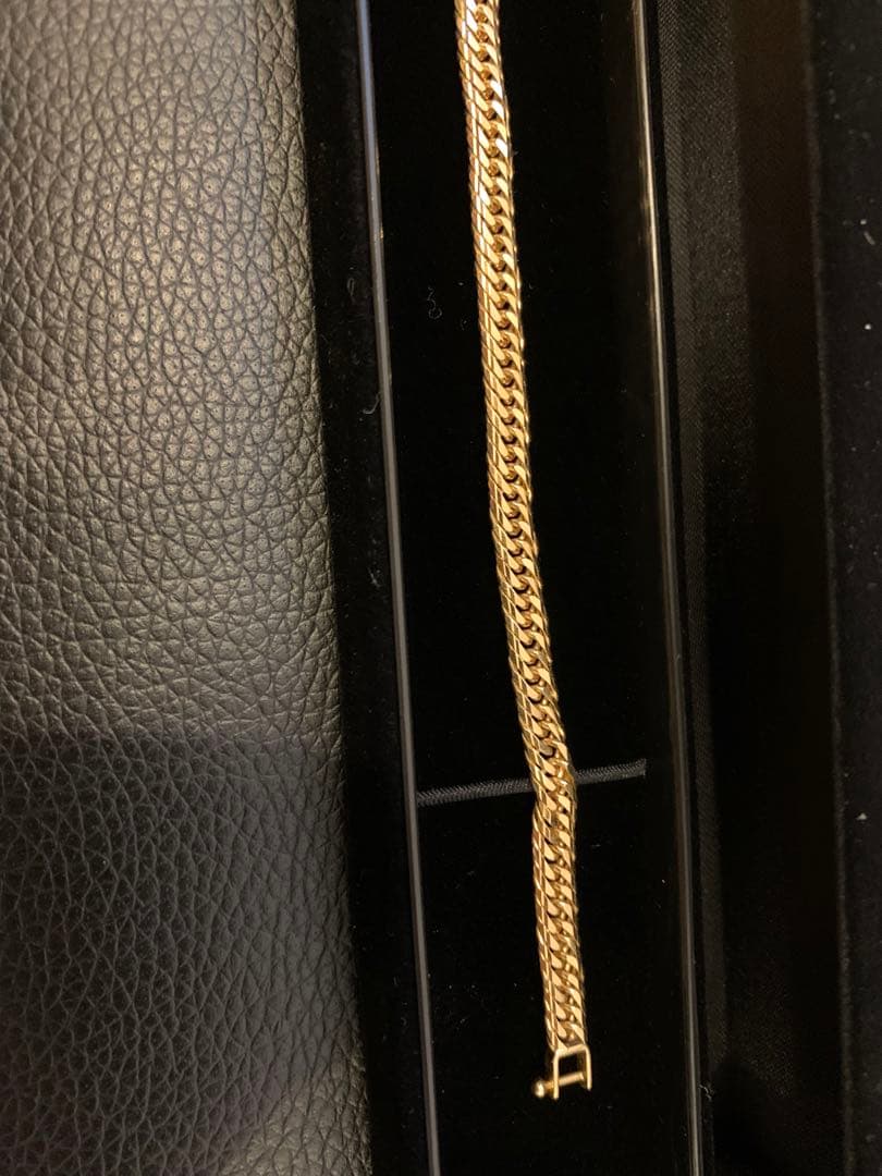 K18 10.5g 喜平　Mカット　ブレスレット 17cm 造幣局刻印あり