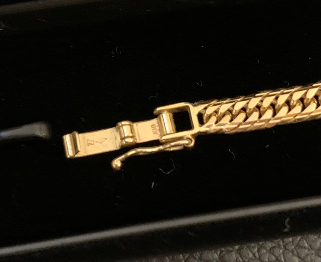 K18 10.5g 喜平　Mカット　ブレスレット 17cm 造幣局刻印あり