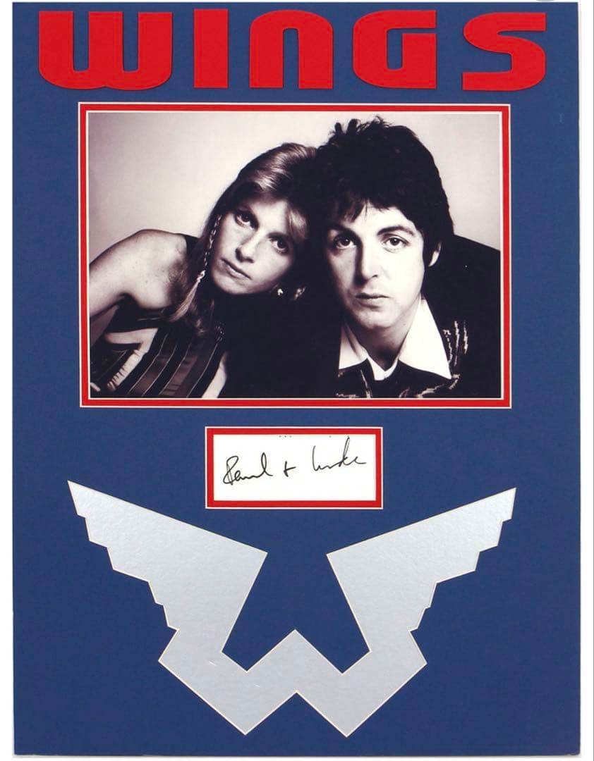 【希少】Paul & Linda McCartney 直筆サイン入りアートワーク