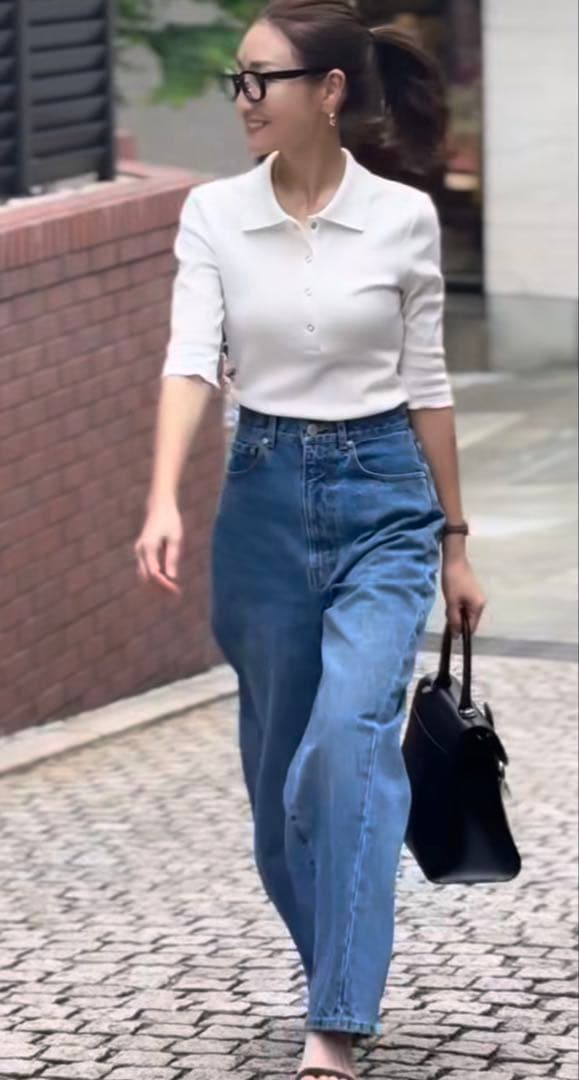 今季完売品☆新品タグ付き☆regleam リグリーム カーブワイドデニム