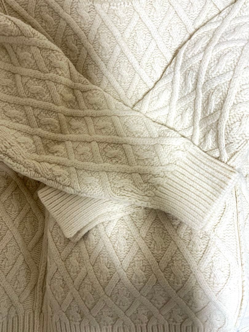 auralee オーラリー メリノウール ケーブルニット アランニット - メルカリ