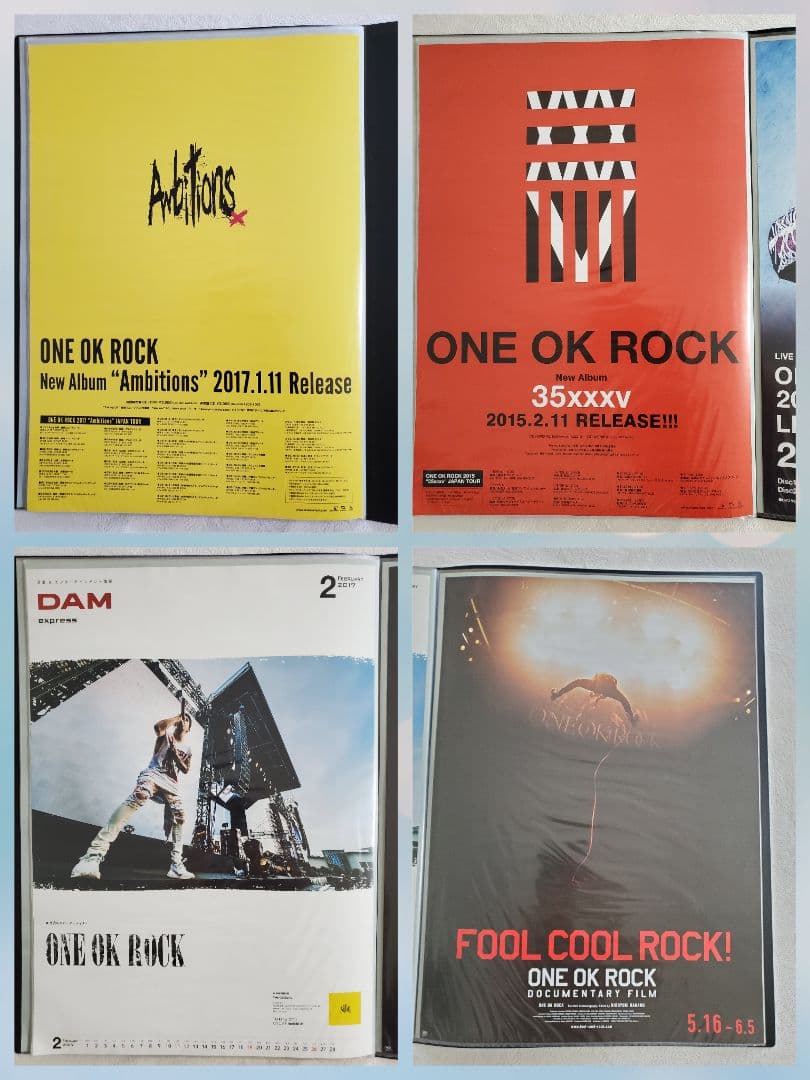 ONE OK ROCK ポスター4枚セット 35xxxv Ambitions等 - メルカリ
