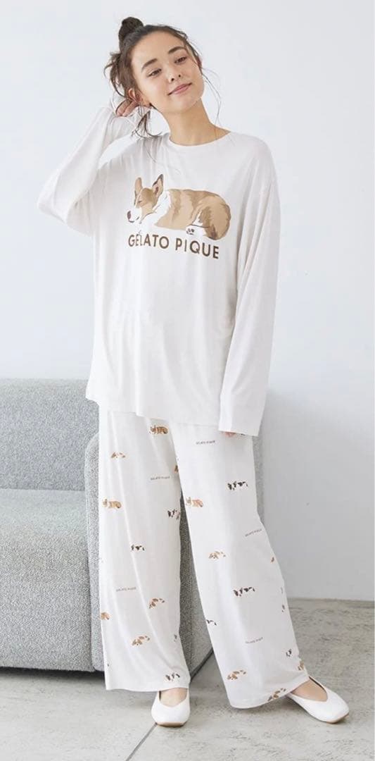 ジェラートピケコーギー柄 パジャマ ジェラピケ - メルカリ