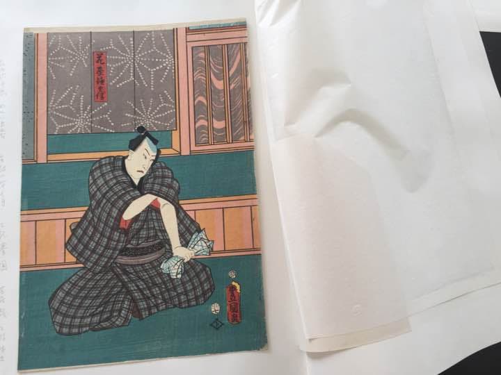 貴重・美品】浮世絵 木版画☆三代目歌川豊国画 ☆江戸時代 ☆裏打あり