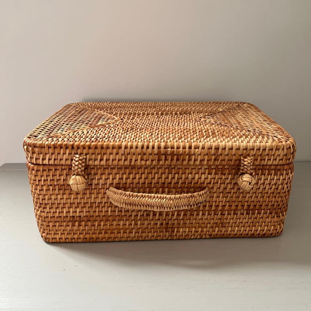 無印良品 ラタン ピクニック バスケット - メルカリ