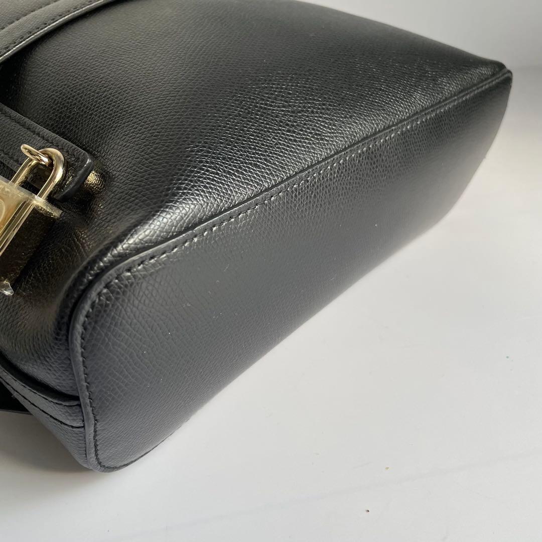 ✨未使用級✨ FURLA パイパー リュック ブラック 黒 レザー カデナ