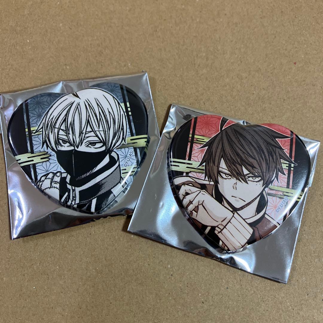 桃源暗鬼 第2弾ハート型缶バッジ 一ノ瀬四季 皇后崎迅 - メルカリ