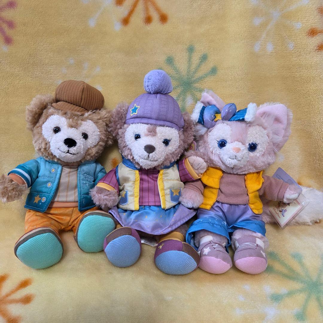 香港ディズニー　リーナベル　ダッフィー　シェリーメイ　ぬいぐるみ　冬　ウィンター 香港ディズニー リーナベル ぬいぐるみキーホルダー 冬限定 即購入不可