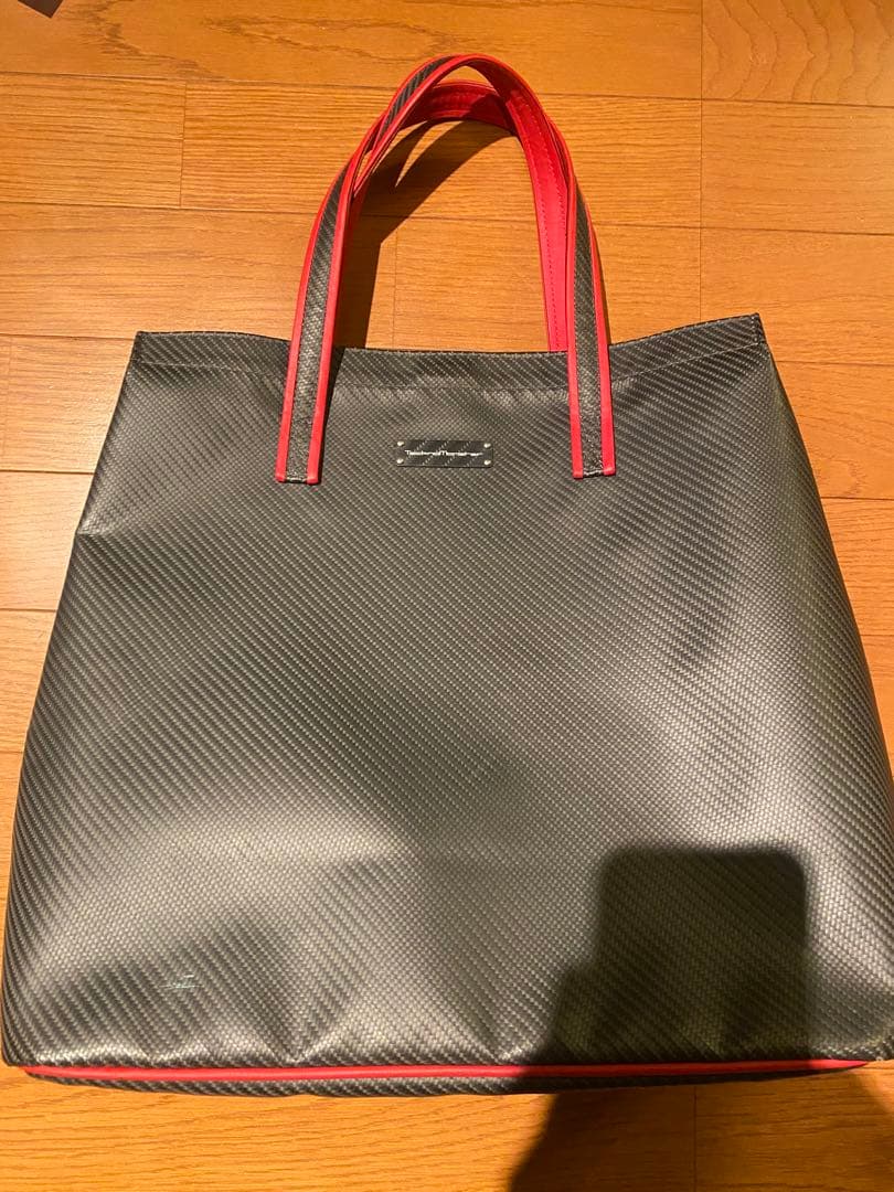 限定モデル　テクノモンスター　トートバッグ カーボンファイバー カーフレザー