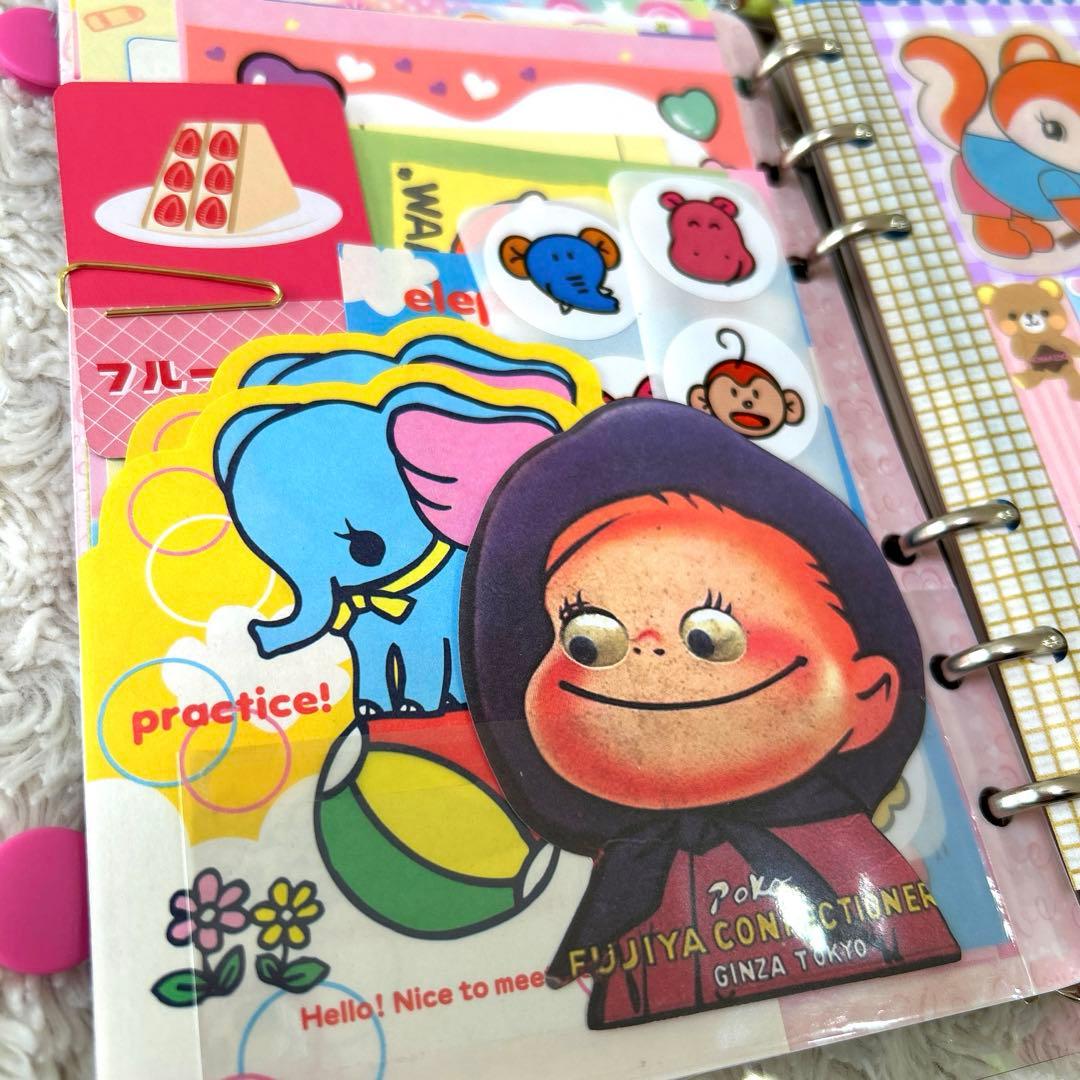 1080 おすそ分けファイル バイブルサイズクリアバインダー 昭和レトロ