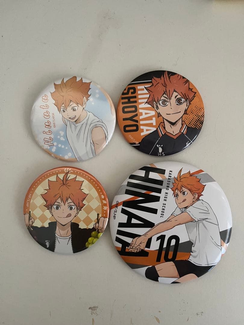 ハイキュー日向翔陽缶バッジまとめ売り - メルカリ