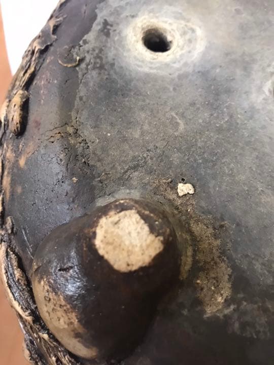 盆栽鉢 超希少時代松皮盆栽鉢手作りレア盆栽鉢植木鉢山野草鉢南蛮鉢