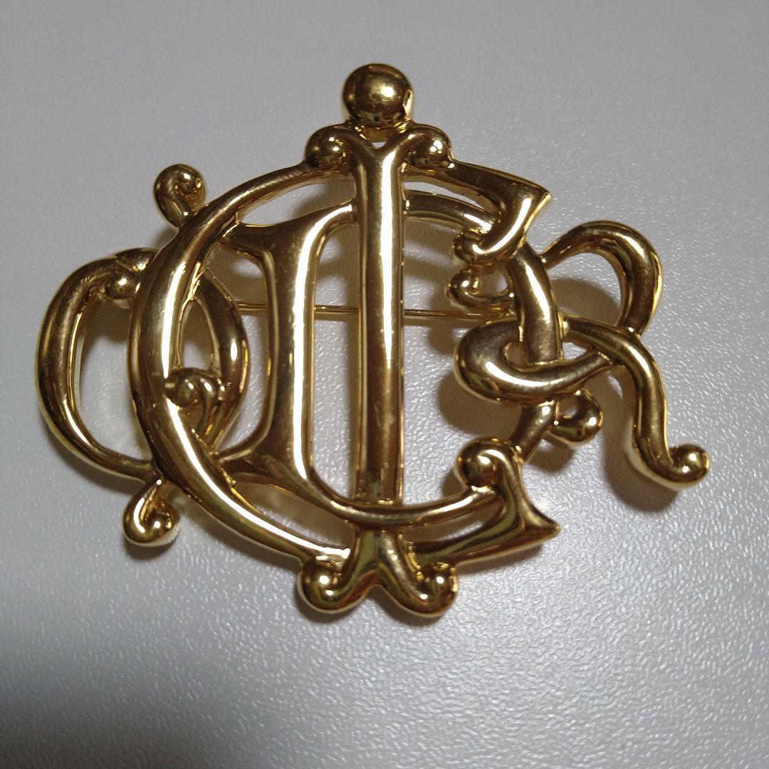 Dior ゴールド ブローチ 美品
