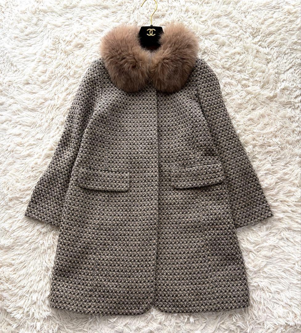 Anatelier アナトリエ】 ロービングファーコート ウール 上品気品38