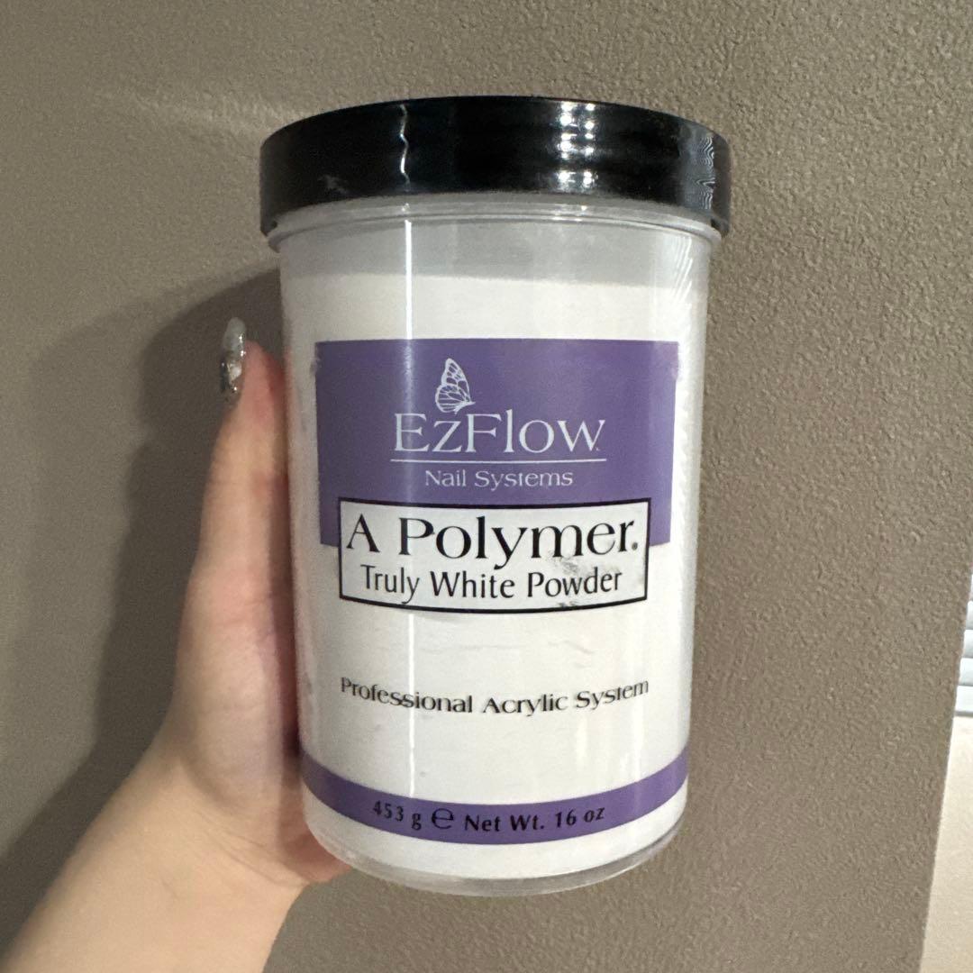 ジェルネイル・ネイルシール EzFlow A Polymer Truly White Powder 453g
