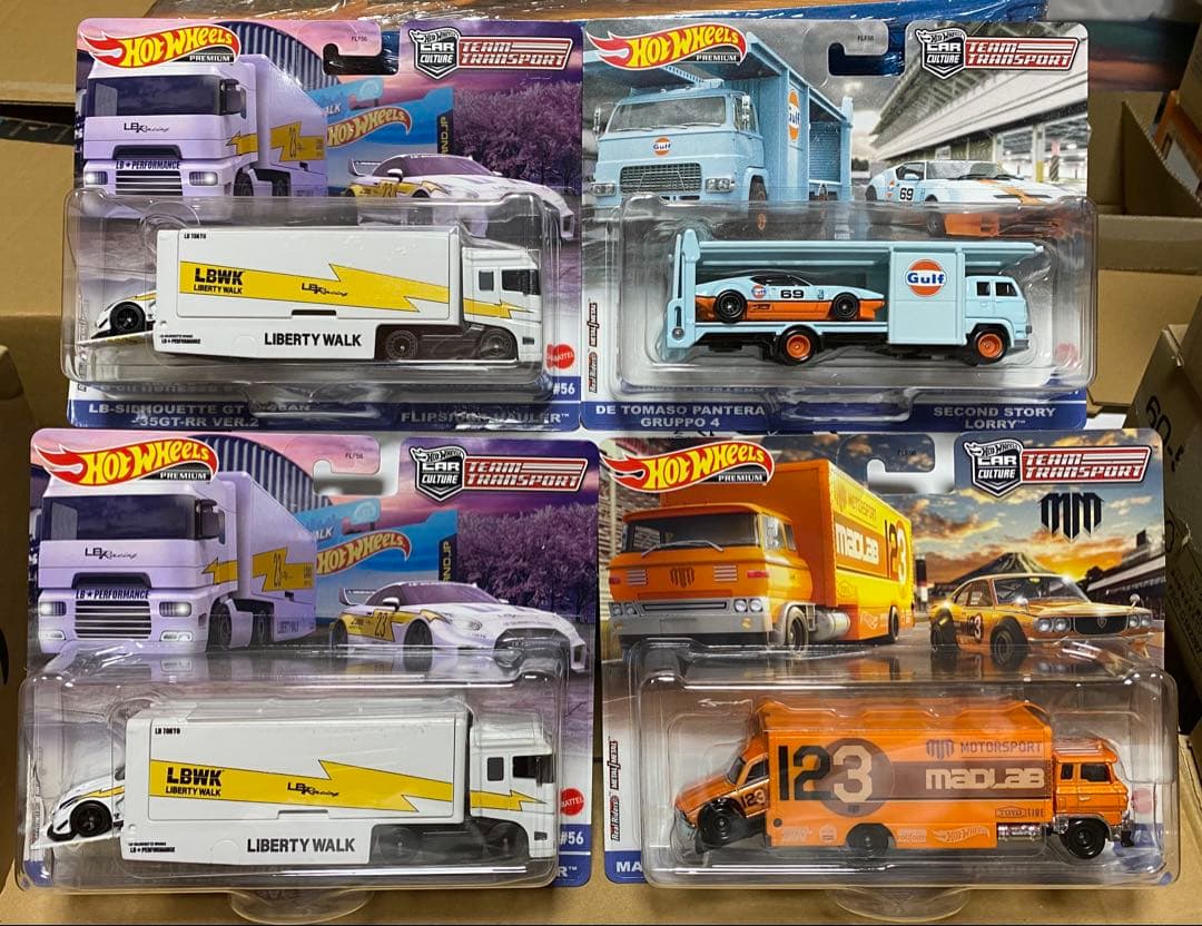 ホットウィール　チームトランスポート　４台セット　新品未開封 ホットウィール チームトランスポート アソート 4台セット （国内流通