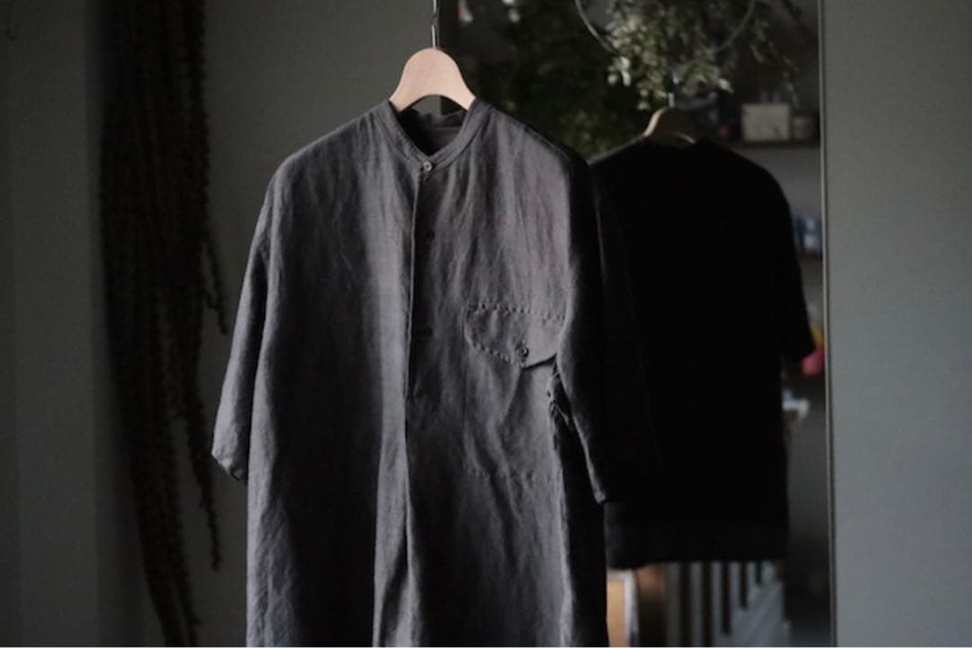 トップス yleve linen viscose over dye sh