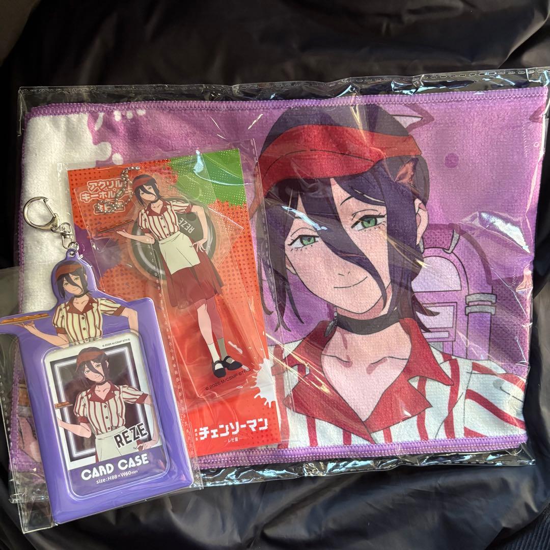 チェンソーマン レゼ篇　ラウンドワン　マフラータオル　アクスタ　カードケース②