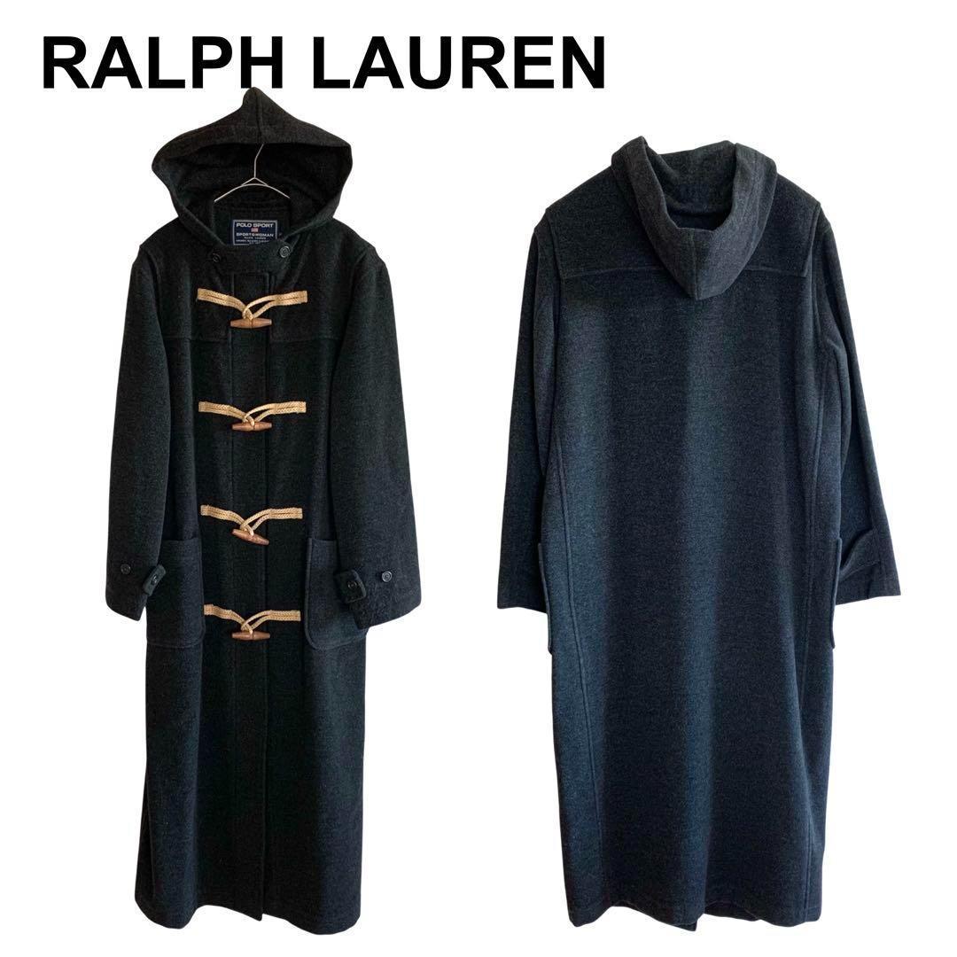 ラルフローレン ウール メルトン ロング ダッフルコート ビンテージ ポロ ラルフローレン POLO RALPH LAUREN ダッフルコート フード ウール