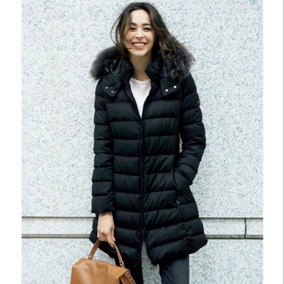 22AW タトラス LAVIANA ダウンコート ブラック ウール 黒 01 S