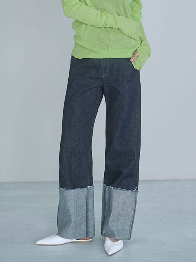 【美品】MECRE ロールアップデニム M