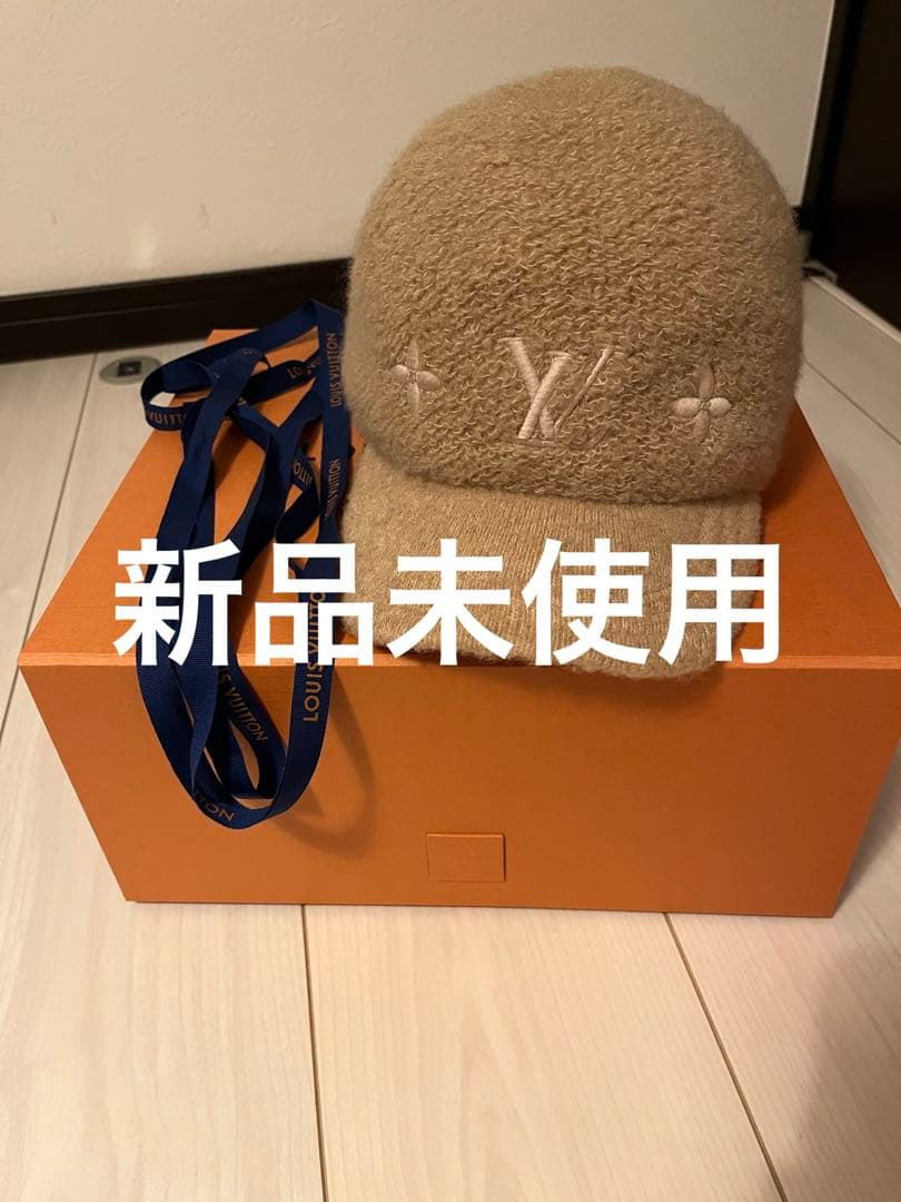【新品】LOUIS VUITTON キャップ・ウールグラム ベージュ