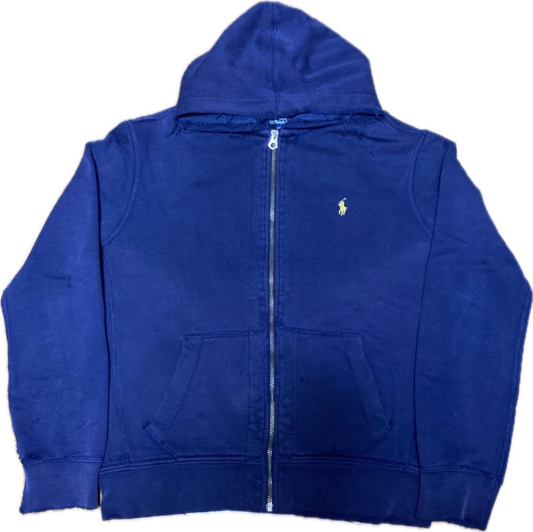 Polo Ralph Lauren ジップパーカー 茄子紺 90s 良フェード - メルカリ