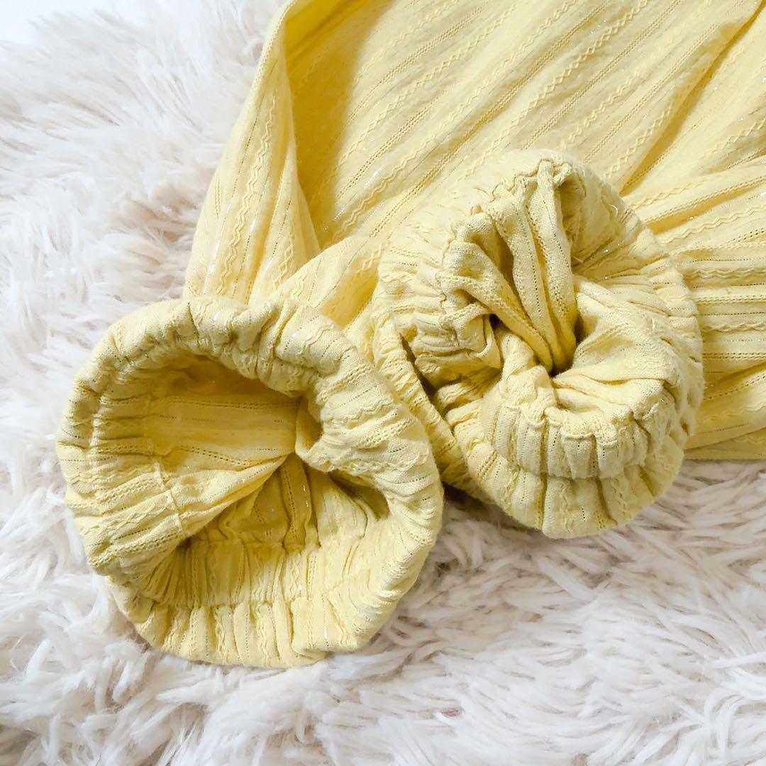 極美品ꕥサラマリカ 2025 完売品 コットンストライプジャガードフリル