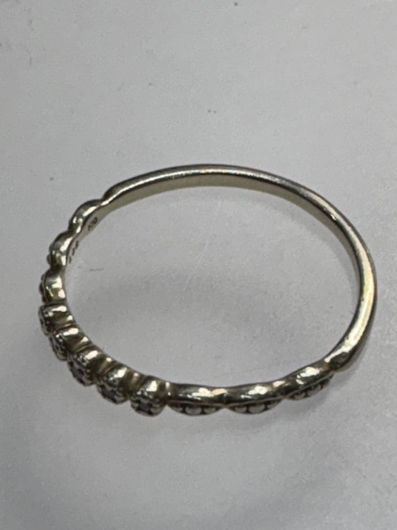 アガット・k10ダイヤリング・13号・1.2g・中古品