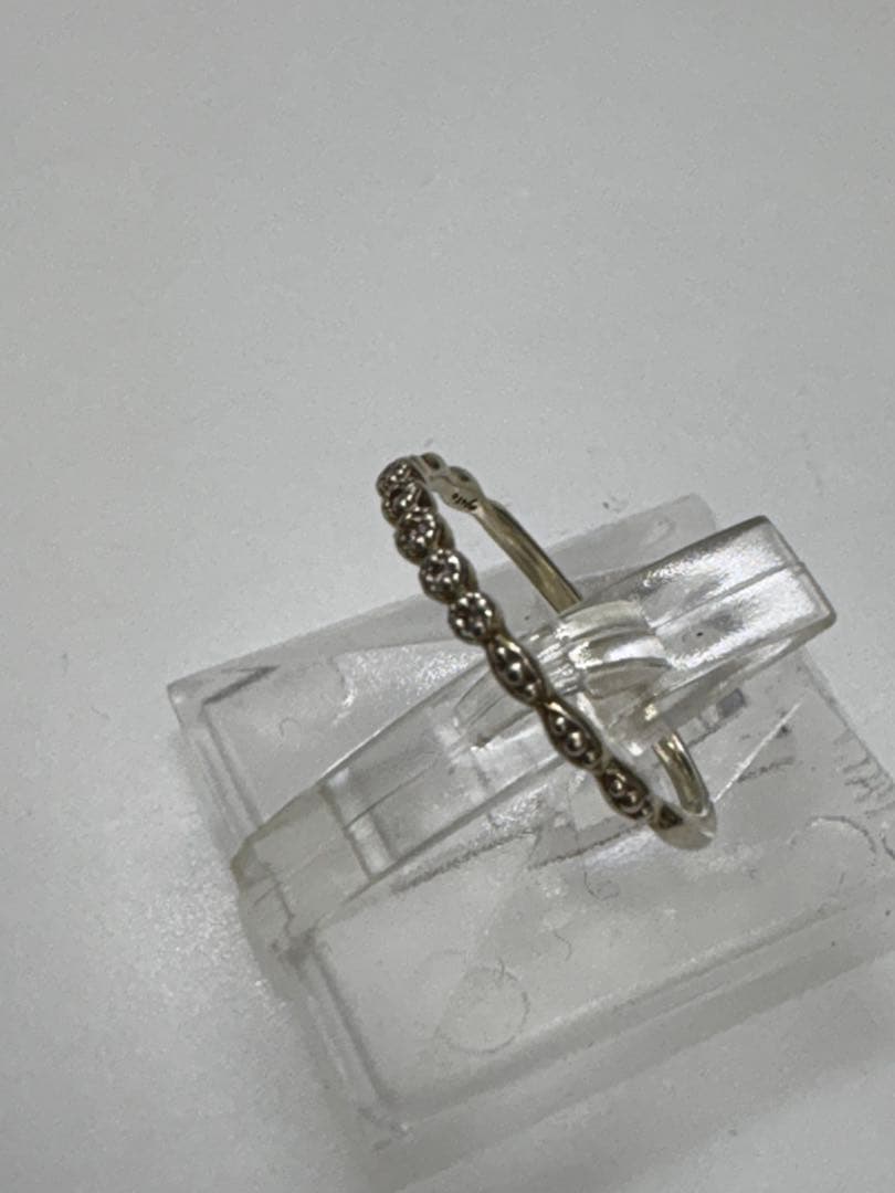 アガット・k10ダイヤリング・13号・1.2g・中古品