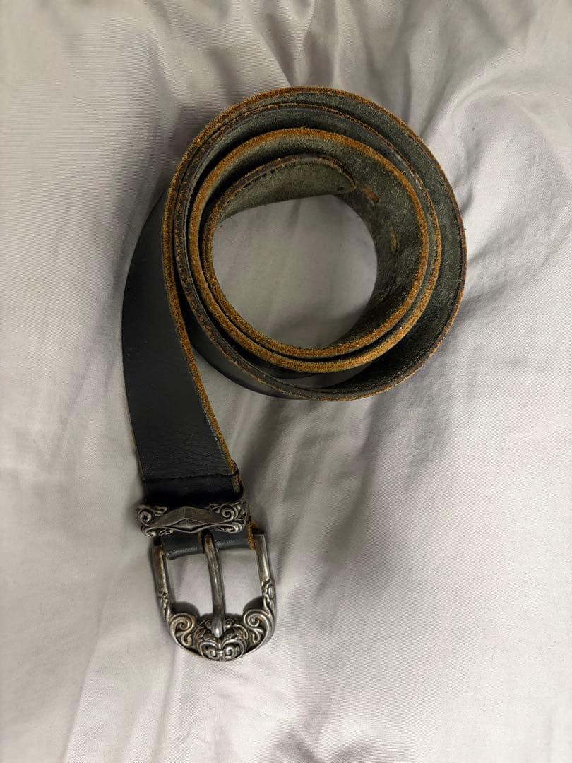 291295 革ベルト シルバー　銀　sv950刻印　バックル