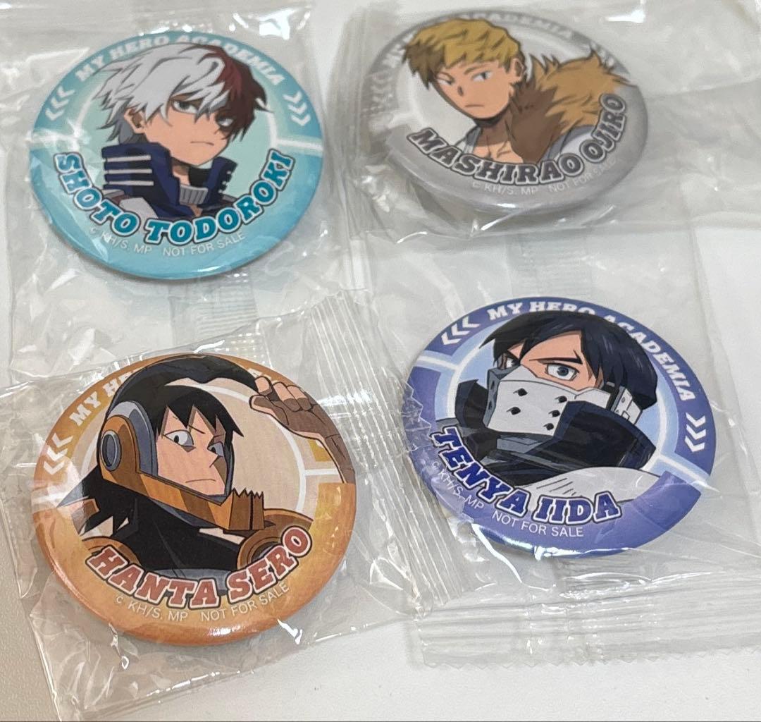 くら寿司 ヒロアカ 缶バッジ 四点セット - メルカリ
