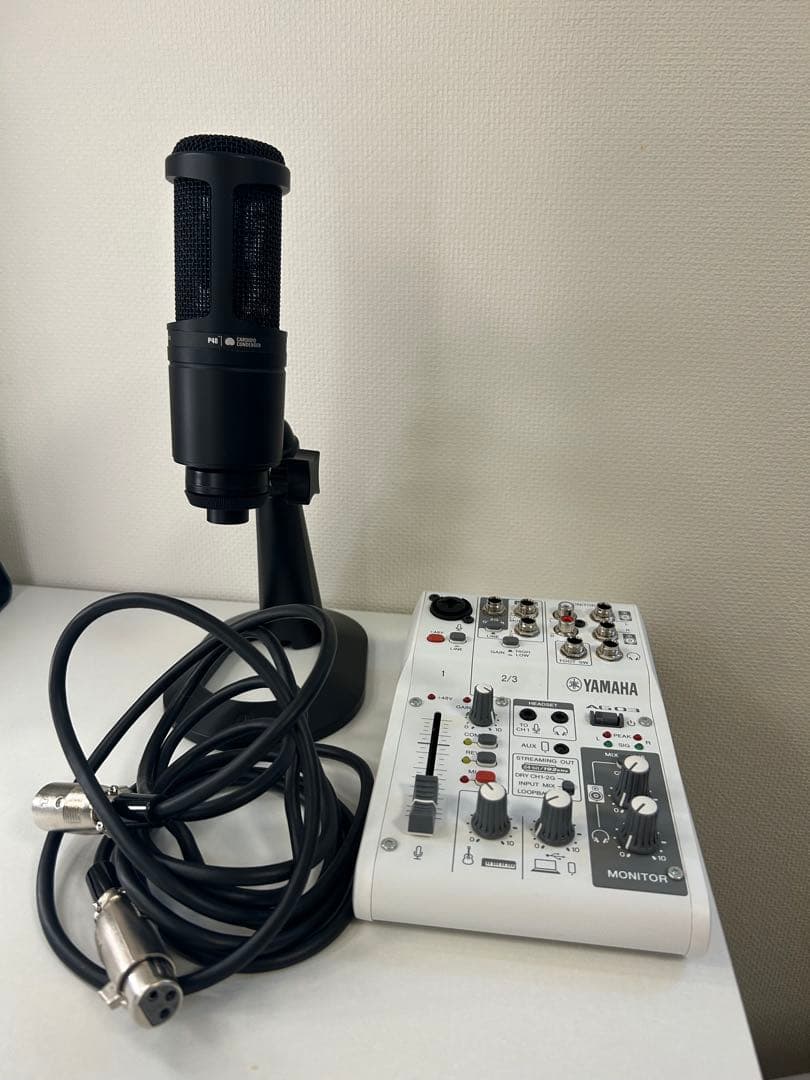 YAMAHA AG03 オーディオインターフェイス マイク付き YAMAHA AG03の音量設定ガイド（しゃべる時＆演奏時）｜サウンドハウス