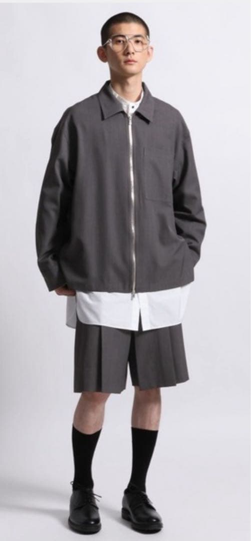 STERNBERG サイドスリットZIPシャツ