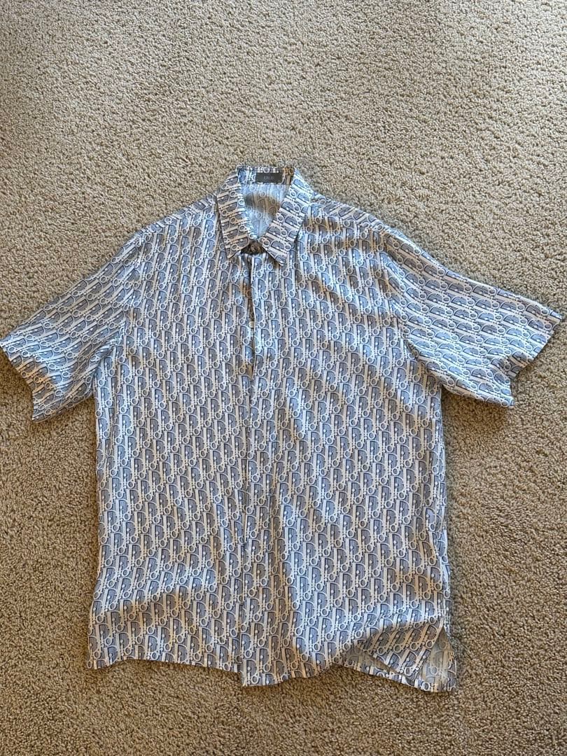 Dior ディオール オブリーク 総柄シャツ 半袖 メンズ シャツ トップス