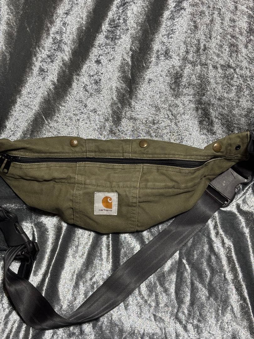 US 三軒茶屋 カーハート Carharttリメイク ウエストバッグ オリーブ