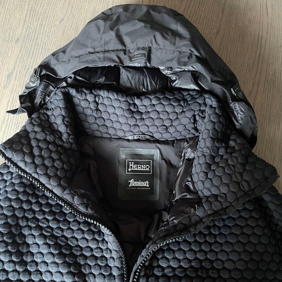 HERNOヘルノ LAMINARダウンコート 黒 フード付き19AW 定価20万 - メルカリ