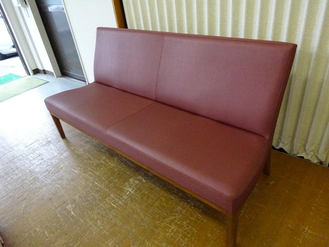 シバ　カリモク　3Pソファ　ダイニングソファ　CT80モデル　美品