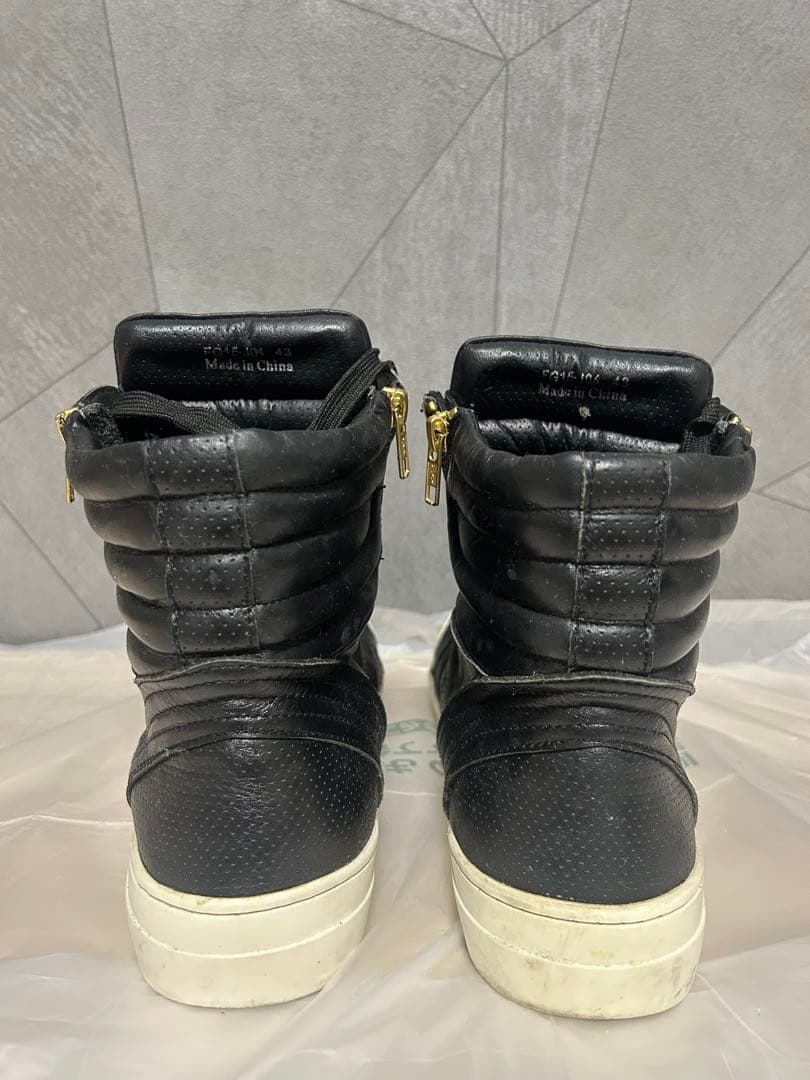 FUGA ハイカットスニーカー 本革 サイドジップ スニーカー - メルカリ