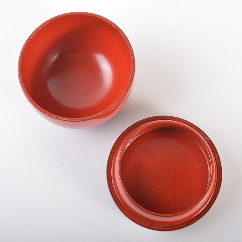 茶道具 朱塗 花蒔絵 香合 書付箱 M R6923