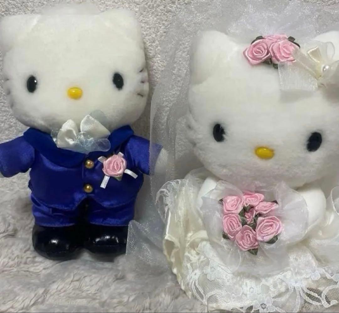 【非売品　美品-希少】ハローキティ ウェディングドールセット