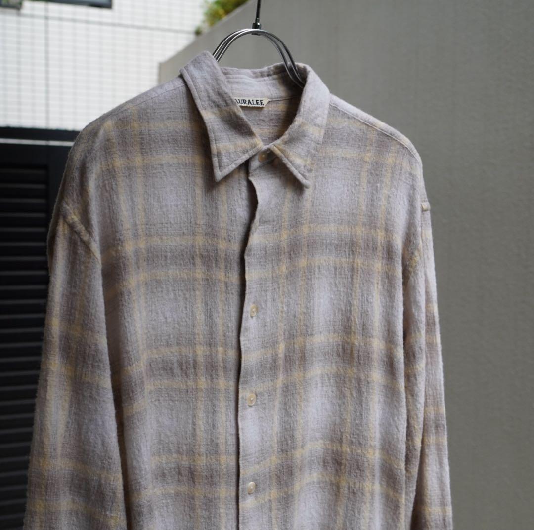 コバーン AURALEE オーラリー AIRY WOOL CHECK