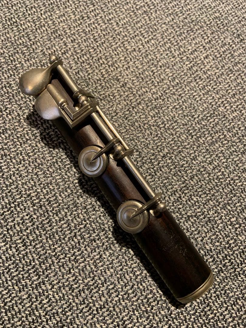 19世紀オリジナル】円錐ベーム式木製フルート 19世紀末パリ製 コーカス