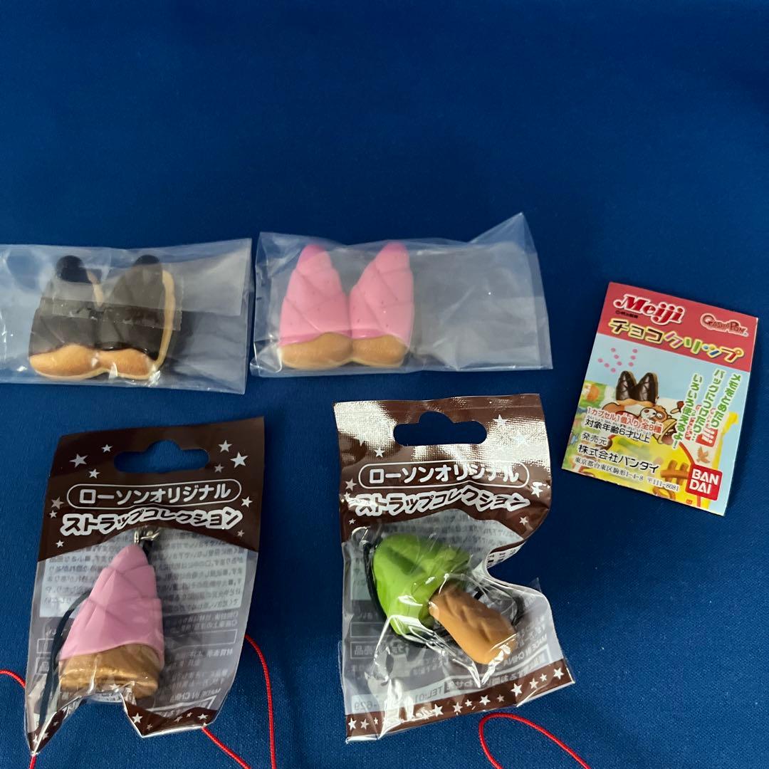 きの山さんストラップ、きのこの山たけのこの里ストラップ、クリップ