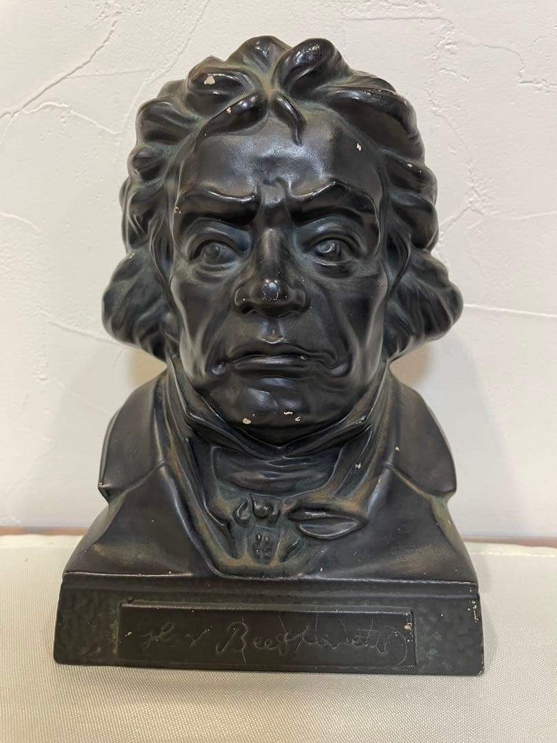 ベートーヴェン 胸像 石膏製 黒色 - メルカリ