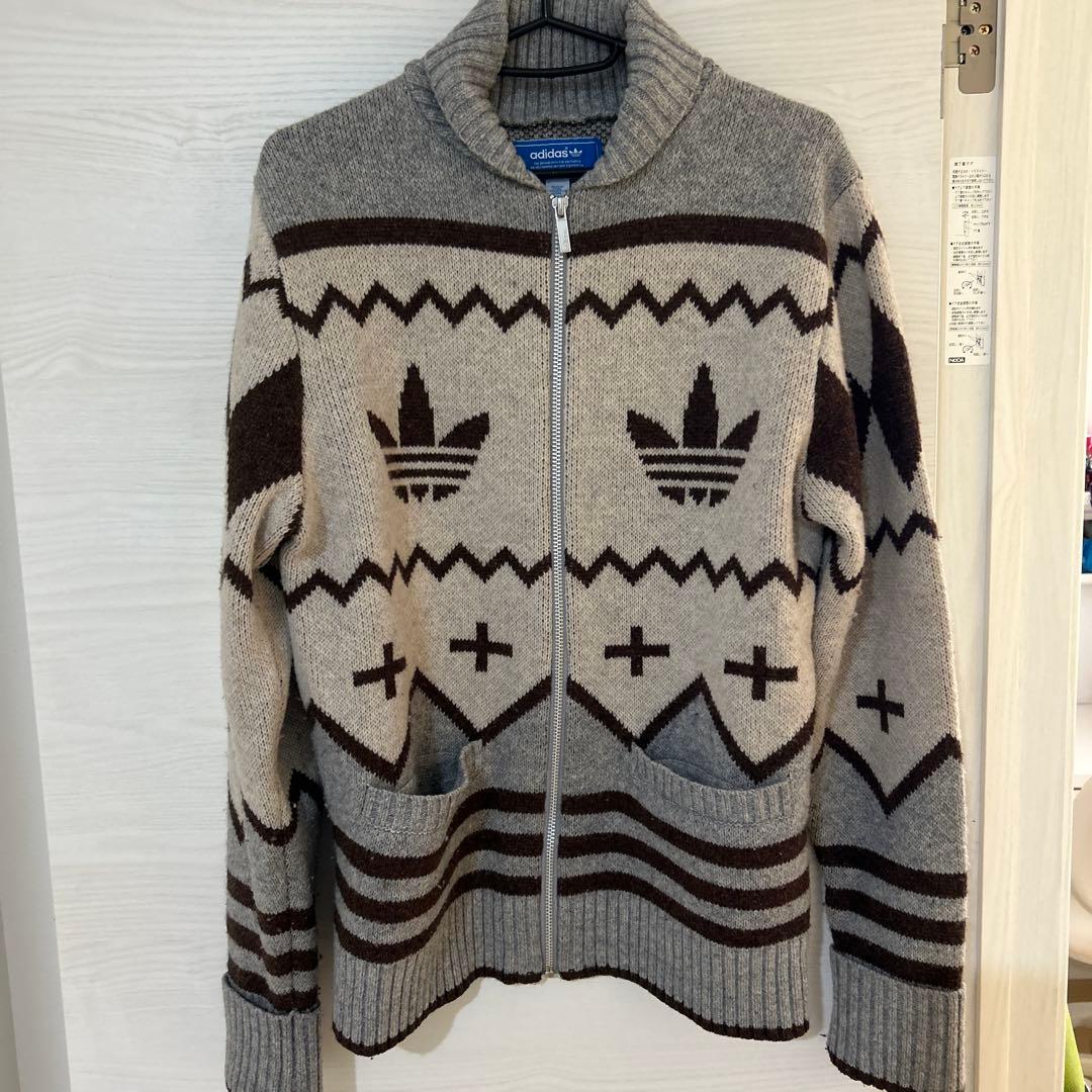 ADIDAS ニット カウチンセーター M 極希少品カーディガン完売 - メルカリ