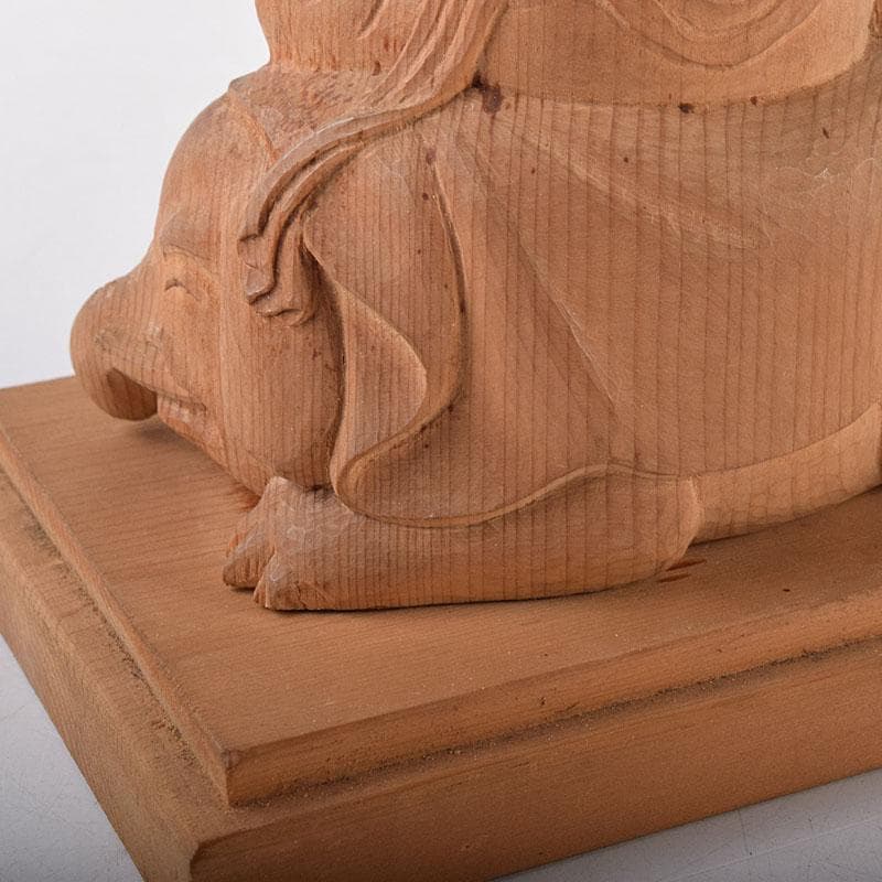 mi様専用 仏教美術 木彫 普賢菩薩像 仏像 置物 共箱 V 7995