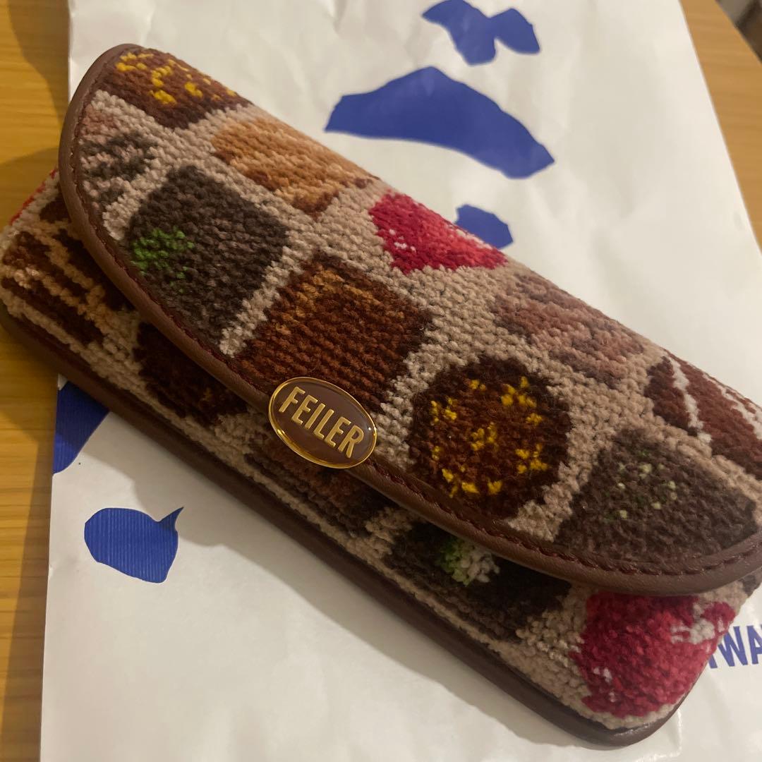 FEILER コフレドゥショコラ　メガネケース　ベージュ