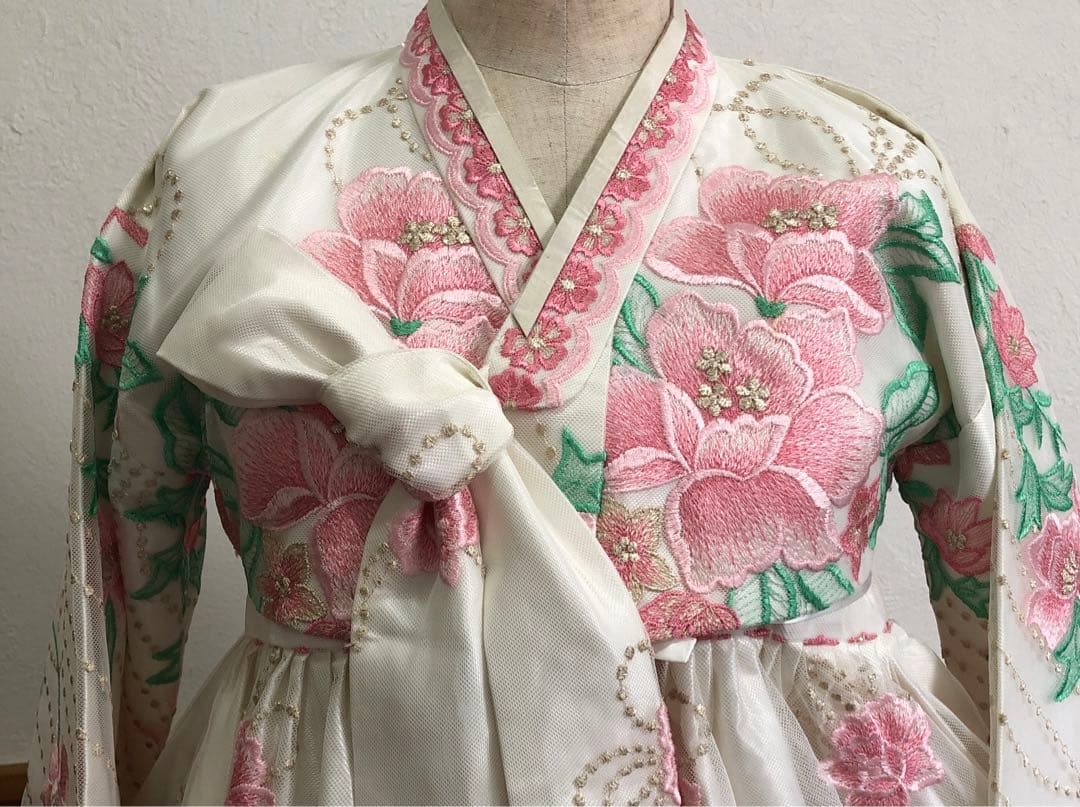 韓服チマチョゴリセット☆ピンク花